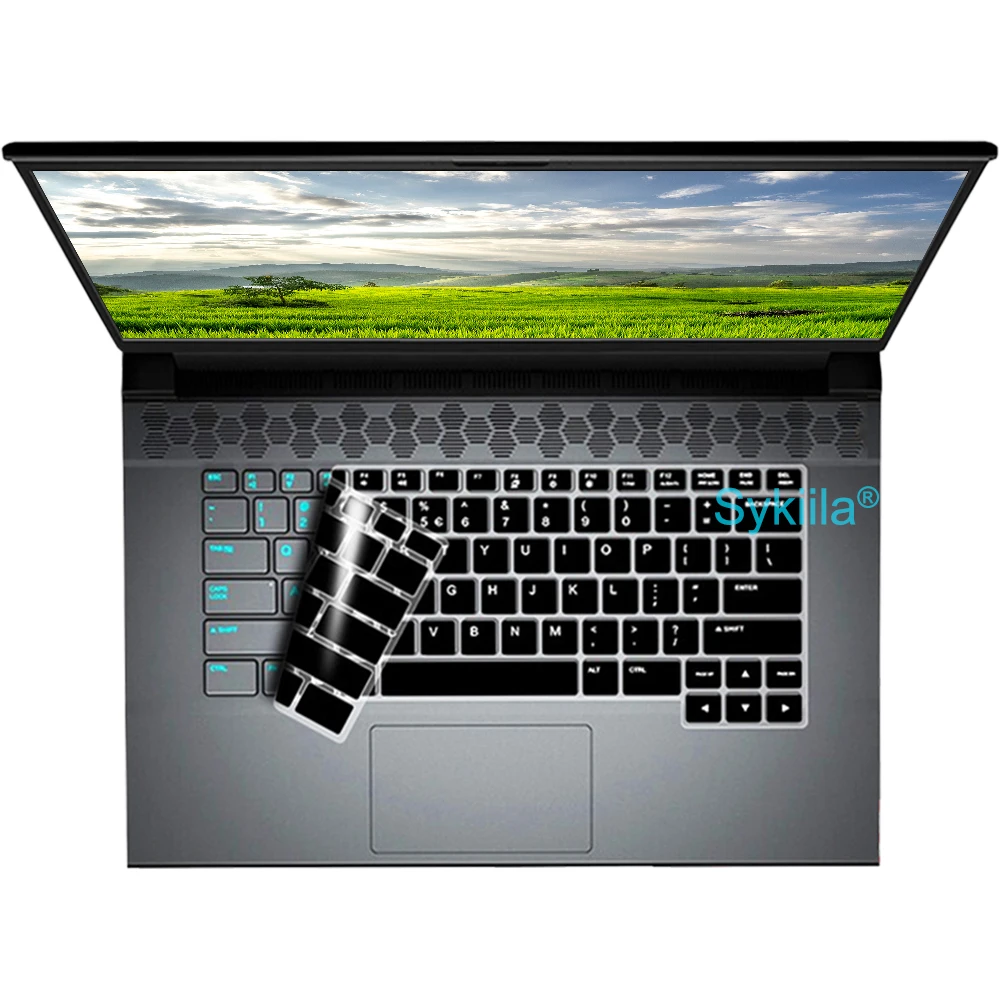 실리콘 보호대 스킨 케이스 키보드 커버, Alienware X15 R2 X17 R1 X14 M15 R7 R6 M17 R5 R3 R4 Area-51m 13 14 15 17 18 M17X