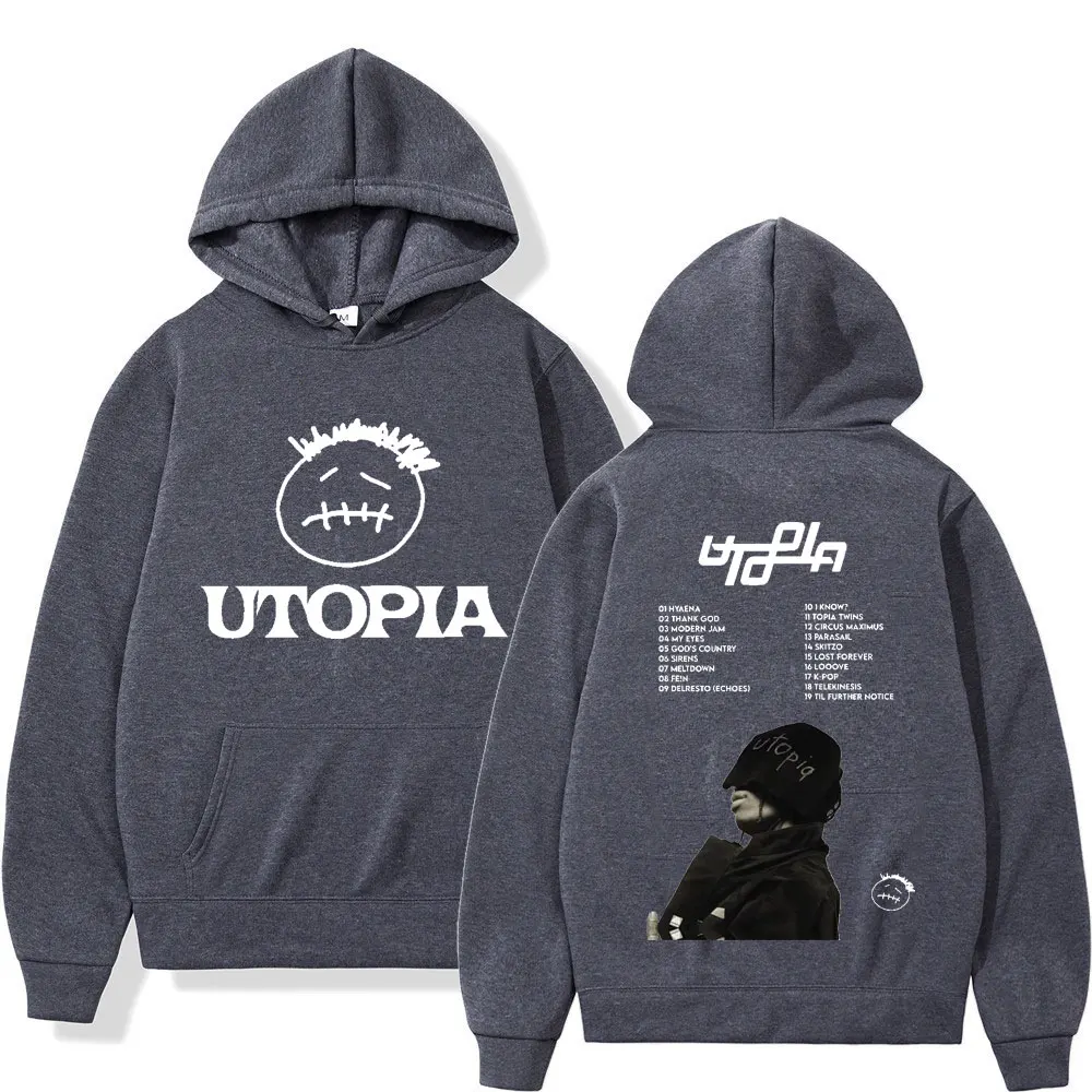Hot Sale Rapper Cactus Jack Hoodie Music Album Print Sweatshirts Men Women Fashion Hop Oversized Hoodies Streetwear