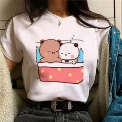 Bubu Dudu Women's Cute Anime Girl Pattern Harajuku Kawaii Summer Fashion T - shirt - XXL (11)