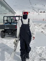 Unisex Men Women Ski Pants Suspenders Trousers Windproof Waterproof Warm Snow Jumpsuit Outdoor Snowboarding Sports Hiking Pants 4
