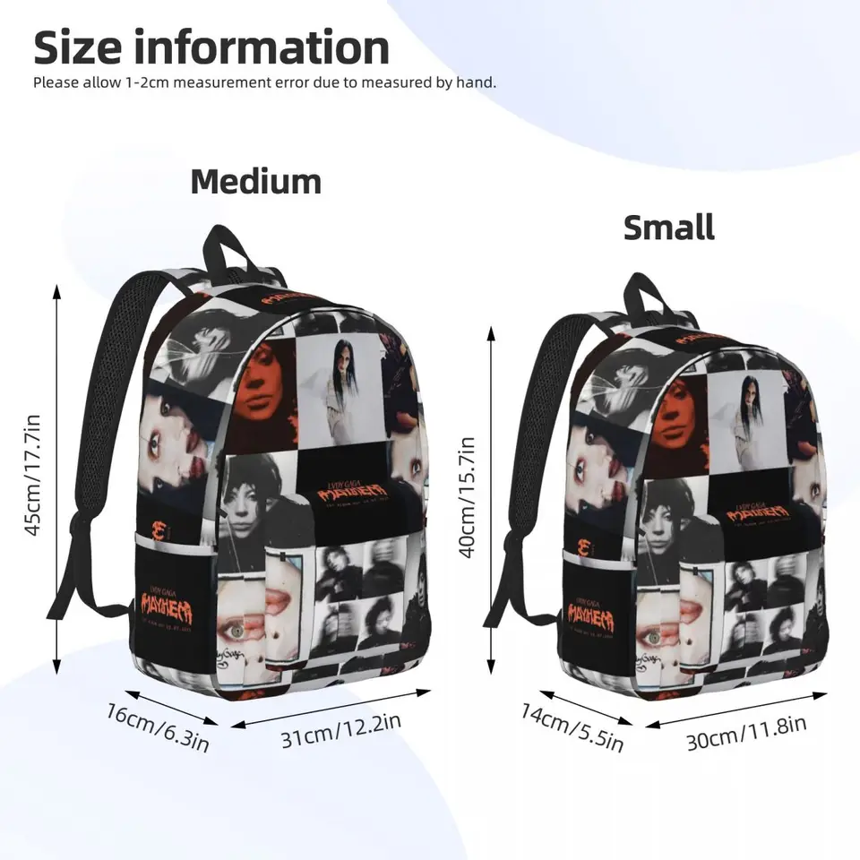 Lady Gaga Mayhem Backpack for Men Women Cool High School Business