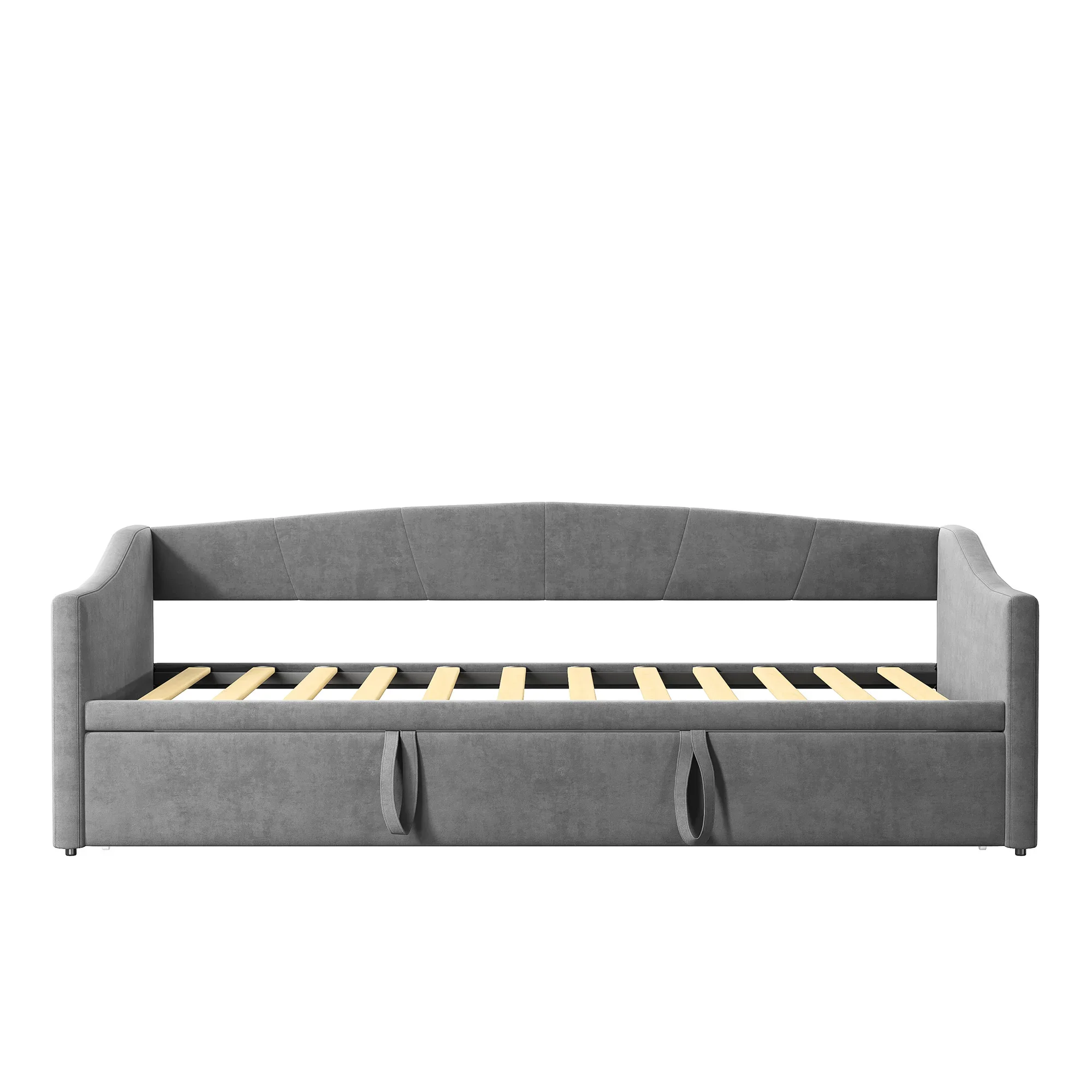 Rosahqnda Schlafsofa 90/180*200 cm, faltbares Einzelbett, Doppelbett, gepolstertes Schlafsofa für Schlafzimmer, Wohnzimmer, Samt – Detail 4