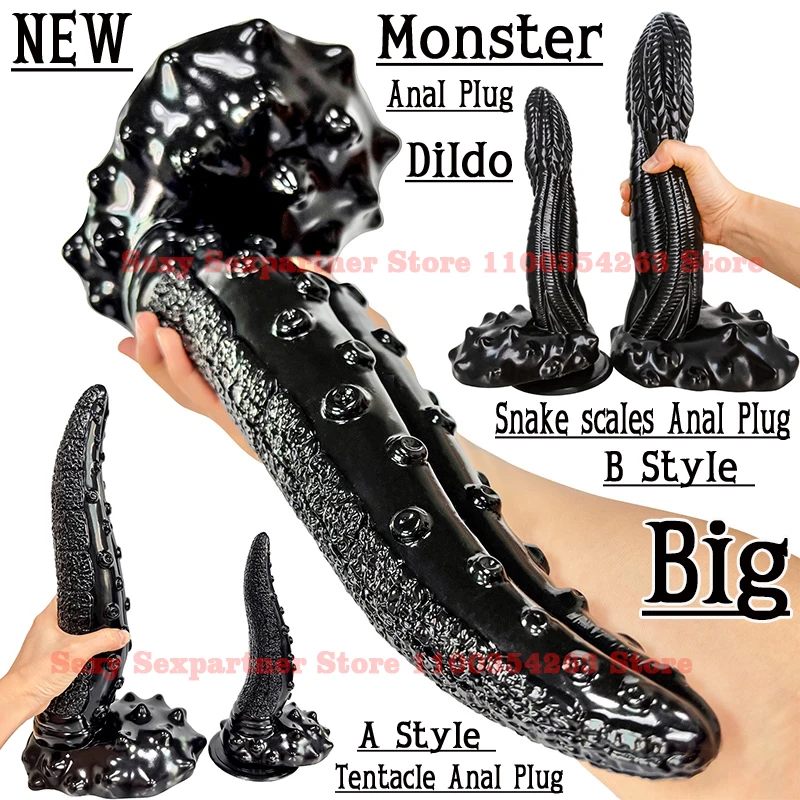 super extreme deep anal plug Super Long Anal Plug Huge Monster Dildo Adult Ass Dilator Suction Cup Sex  Toys