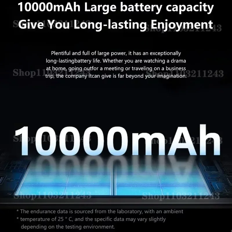 Фото Планшет с 10,1-дюймовым дисплеем, восьмиядерным процессором Snapdragon 2024, ОЗУ 16 ГБ, ПЗУ 1024 ГБ, Android №5