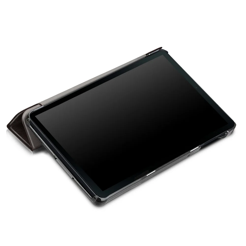 Premium Shockproof PU Leather Folding Folio Tablet Case, 10.1 Inch
