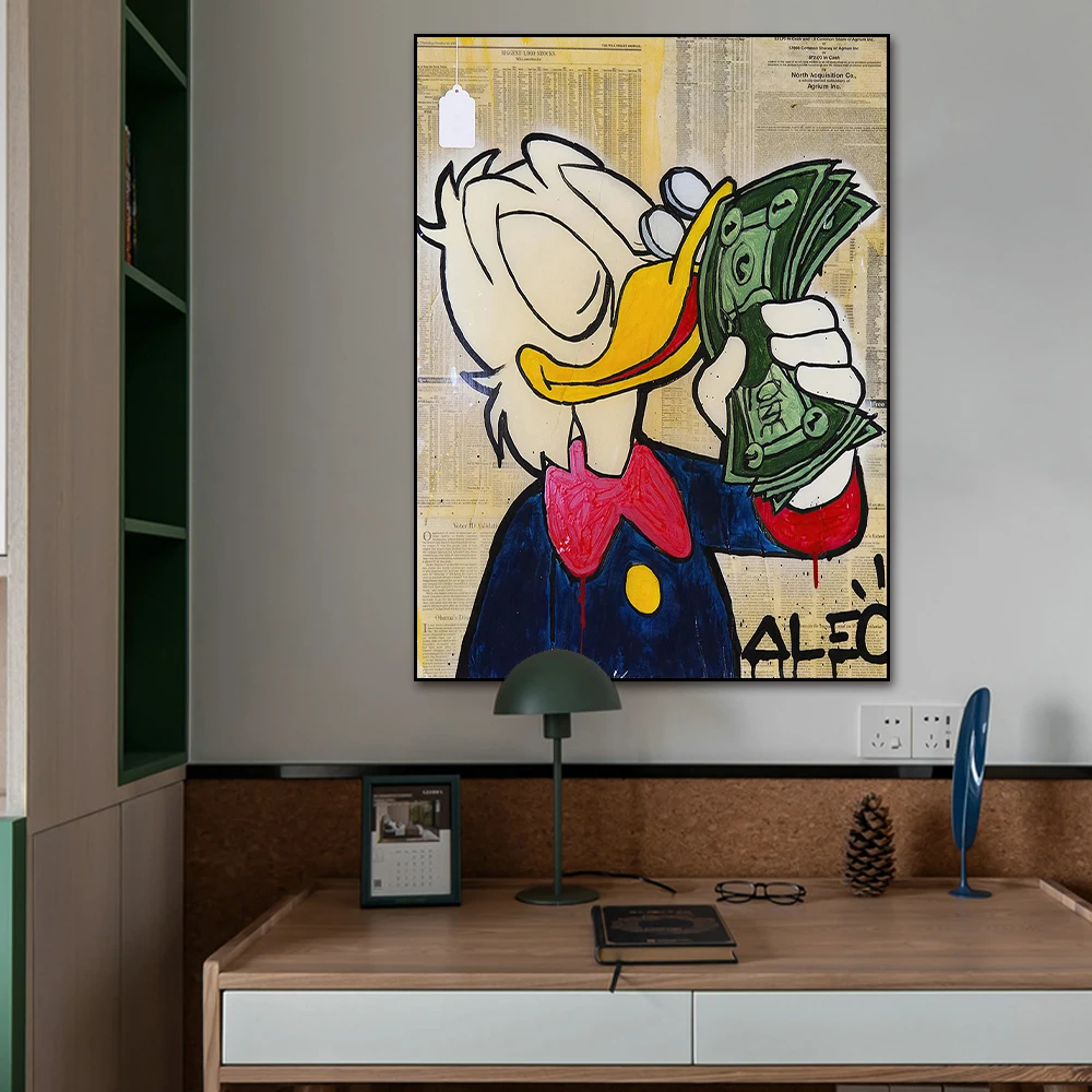 Louis Vuitton Disney Inspired printable graphic art Donald Duck & Dona