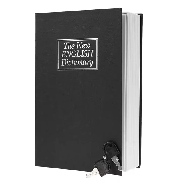 Dictionary Mini Book Safe Security Key Locker Money Hidden Secret Safe Key Safe Box Cash Money Coin Storage Jewellery Lock Boxes 1