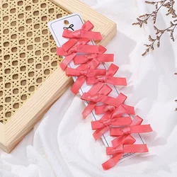 Children's Colorful Mini Hair Bow Clips - Pack of 10 (4278 - 15 no cardboard)