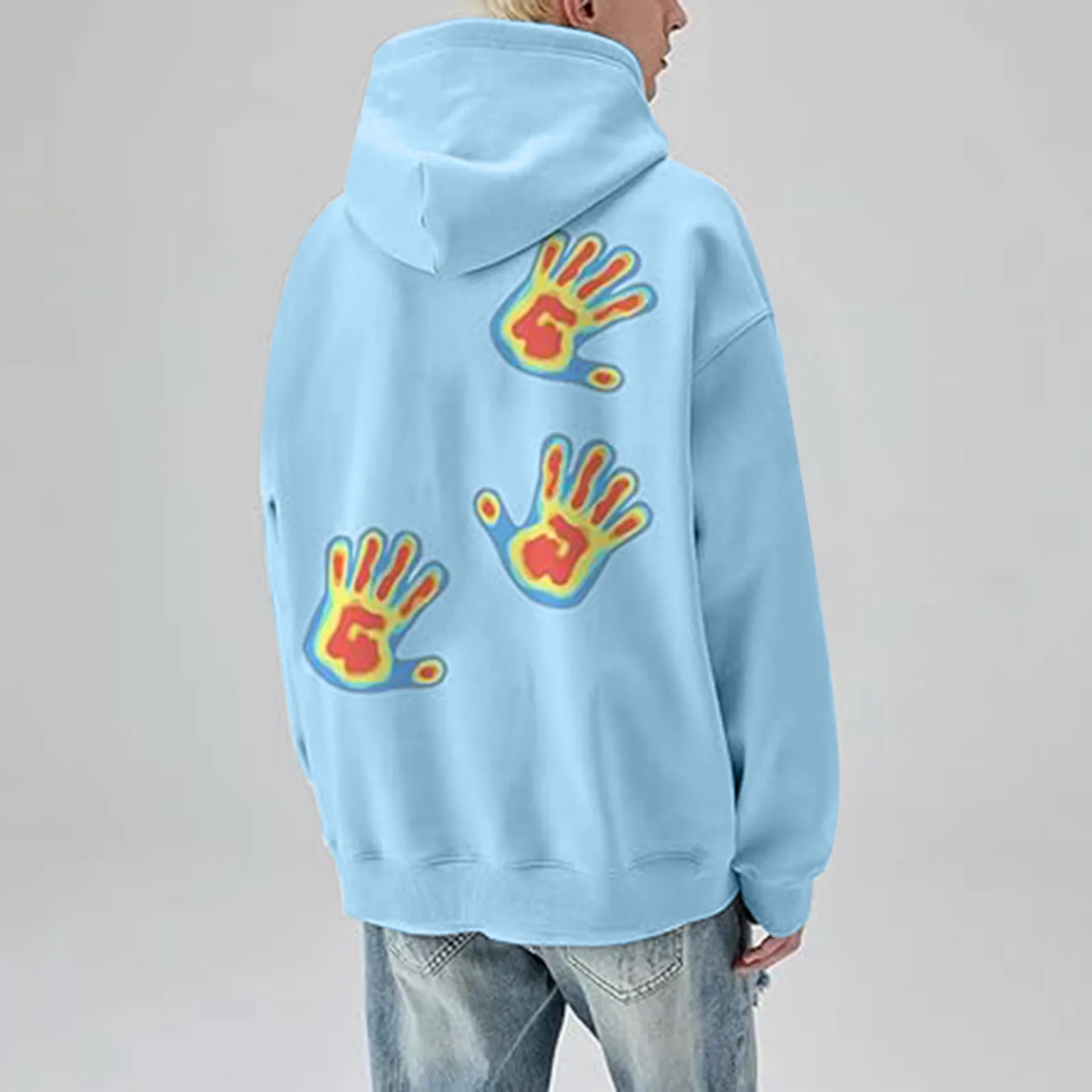 

Свитер с капюшоном для мужчин и женщин, повседневный мужской свитер с вышивкой в стиле хип-хоп, Европейская и американская индивидуальность