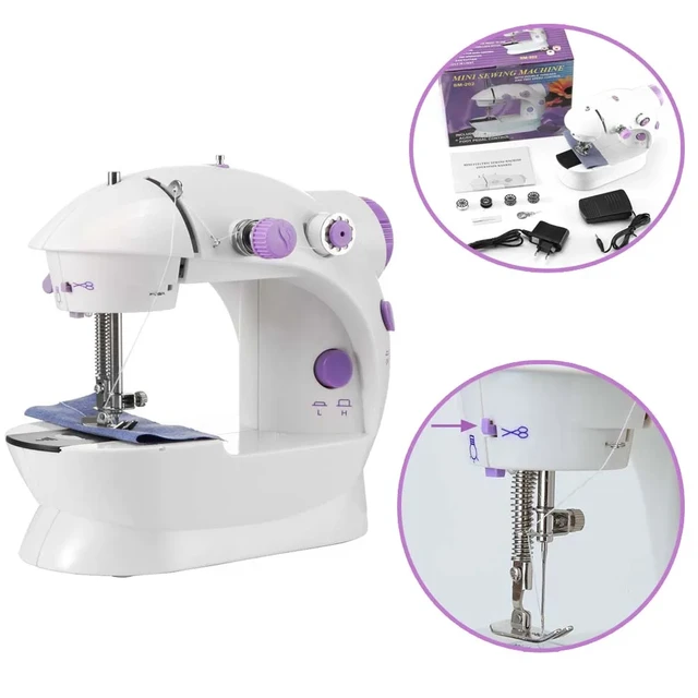 Hand Sewing Machine Beginner Sewing Machine Kit Electric Sewing Machine  Mini Portable Handheld Home Multifunction Dual Thread - AliExpress