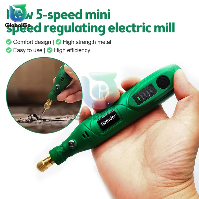 Mini Wireless Drill Electric Engraving Pen Kit Red Multipurpose