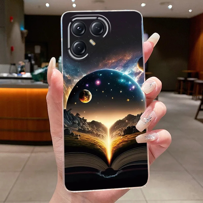 Aesthetic Luxury Soft Silicone Transparent TPU Phone Case Back Cover