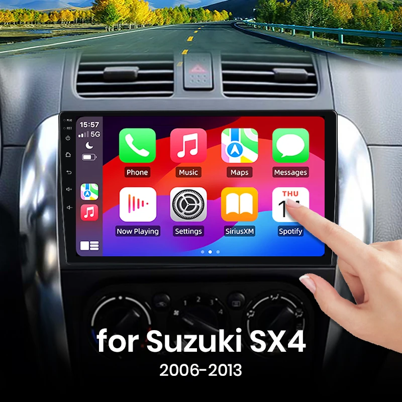 VECHTEL 4G 64G Autoradio Android 15 voor Suzuki SX4 2006-2013 Fiat