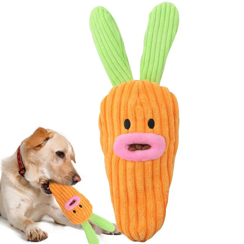 

Пищалка морковь собака игрушка неразрушимая собака жевательные игрушки плюшевая устойчивая к разрыву креативная Очаровательная морковка лечение наполнитель собака игрушка