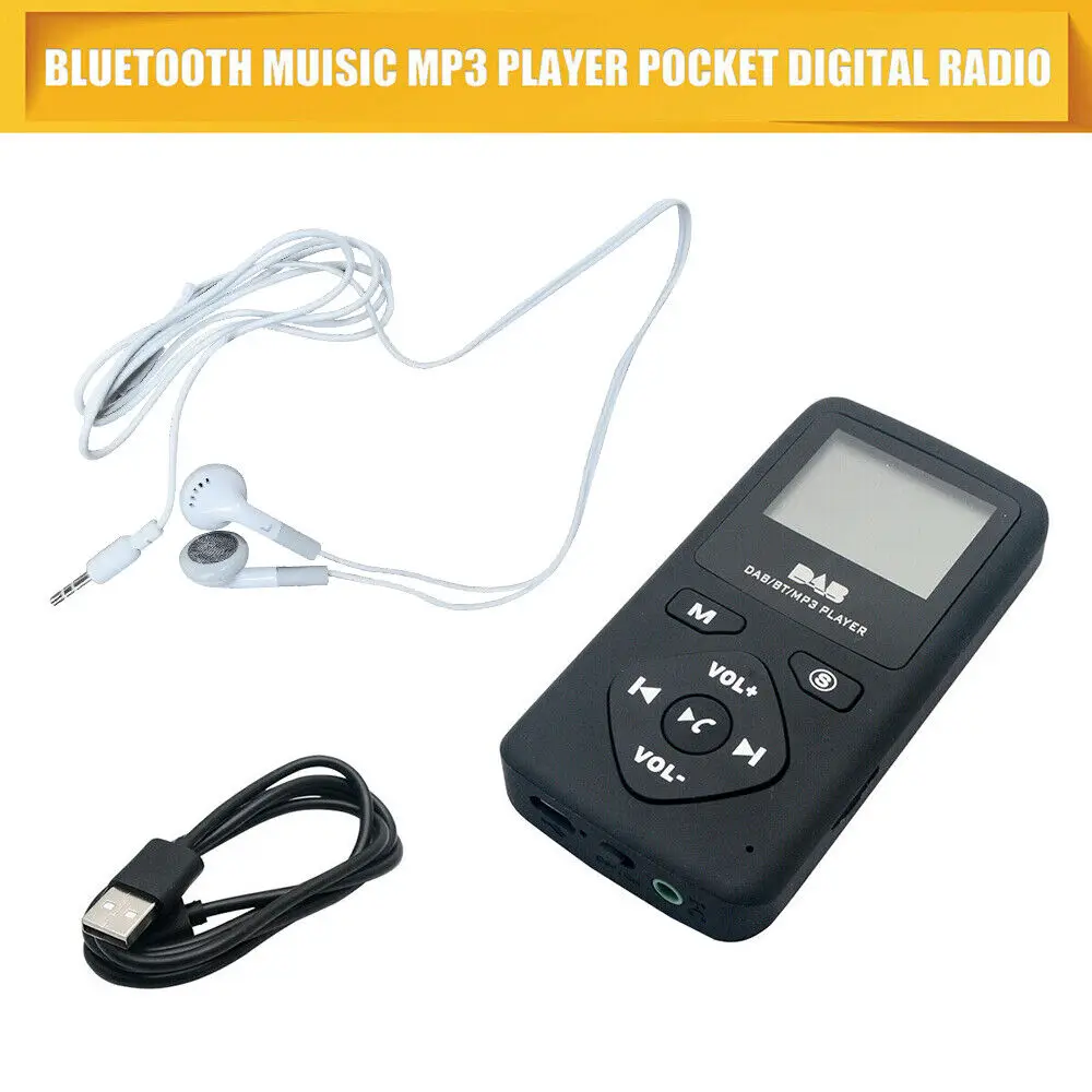 Portable Digital DAB FM Radio MP3 Player with Bluetooth
