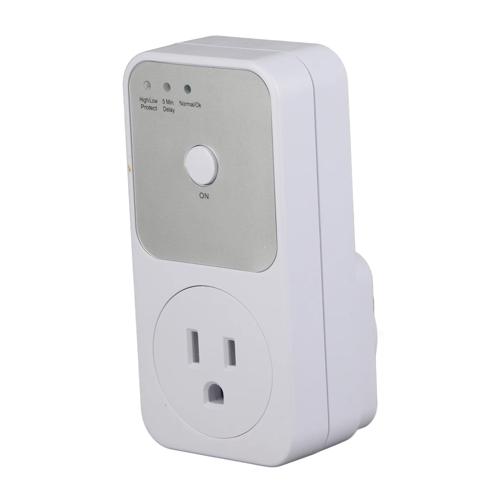 Refrigerator Washing Machine Voltage Protector 5-6 Minutes Delay US Plug AC 120V PC for Household Appliances