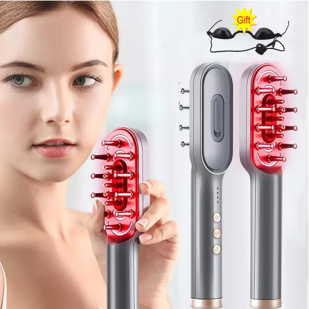 Rf Laser Hair Growth Comb Ems Electirc Scalp Massager For Hair Growth