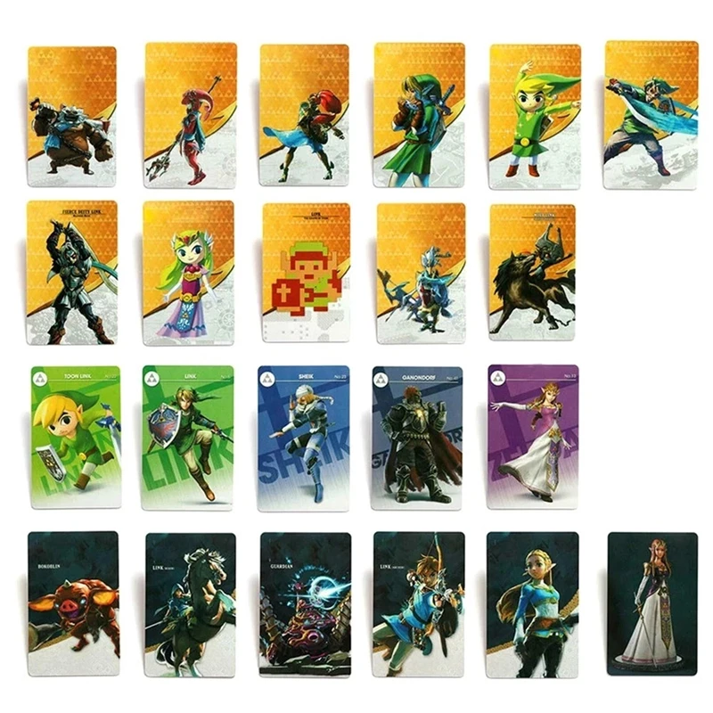 25pieces For Amxxbo BOTW Zeldaes the Legend of Breath of the wild Acessorz TLOZ NTAG215 Tags Game Cards NS Switch chamberlain remote Access Control Systems