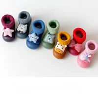 Baby Walking Shoes Autumn Winter Padded Thickened Baby Socks Shoes Cartoon Cute Non-slip Wear-resistant Indoor Floor Shoes 2