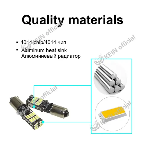 KEIN 2PCS 26smd BA9S T10 Led W5W Bulb H21W BAX9S BAY9S T4W H6W 194 Side Wedge Light Reading Interior Signal Lamp Car White 12V - Image 4