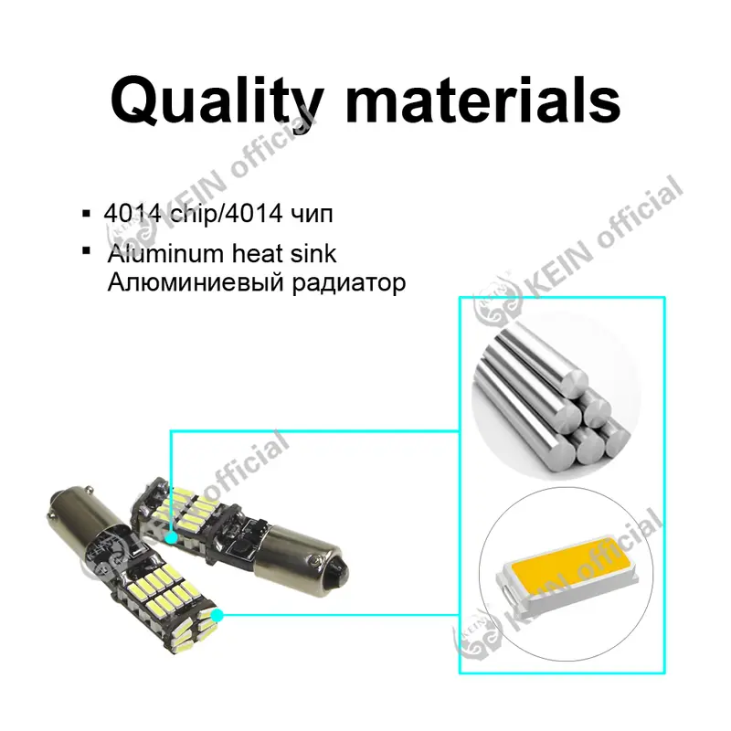 KEIN 2PCS 26smd BA9S T10 Led W5W Bulb H21W BAX9S BAY9S T4W H6W 194 Side Wedge Light Reading Interior Signal Lamp Car White 12V - Image 4
