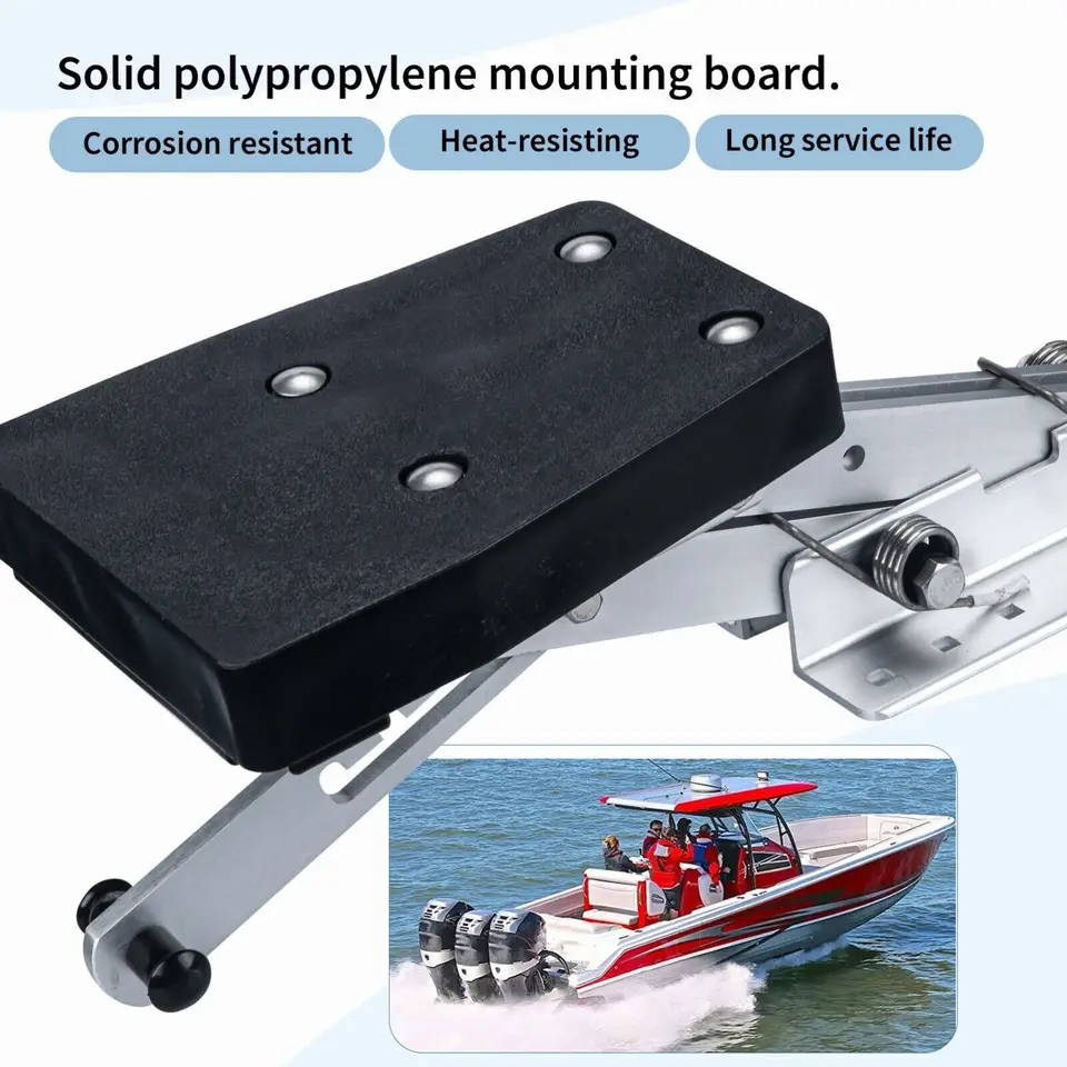 Supporto Motore Per Barca - In Alluminio Regolabile Per Motori 2 Tempi 7.5-20HP, Fino A 52kg - Foto 5