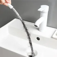 1 PC อ่างล้างจานแปรงทําความสะอาดท่อระบายน้ํา,ท่อระบายน้ํา Clog Remover, Bendable SINK Overflow ท่อระบายน้ําแปรงท่อระบายน้ําสําหรับห้องน้ําห้องครัว 1