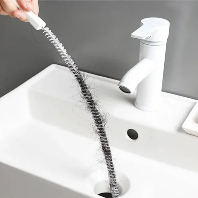 1 PC อ่างล้างจานแปรงทําความสะอาดท่อระบายน้ํา,ท่อระบายน้ํา Clog Remover, Bendable SINK Overflow ท่อระบายน้ําแปรงท่อระบายน้ําสําหรับห้องน้ําห้องครัว 1
