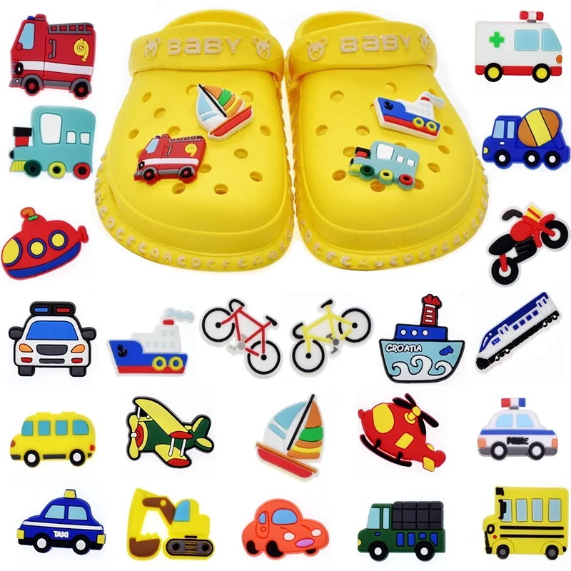 PVC Shoe Charms The car Shoe Accessories lovely Shoe Decoration gift Shoe Buckles Pins for Croc