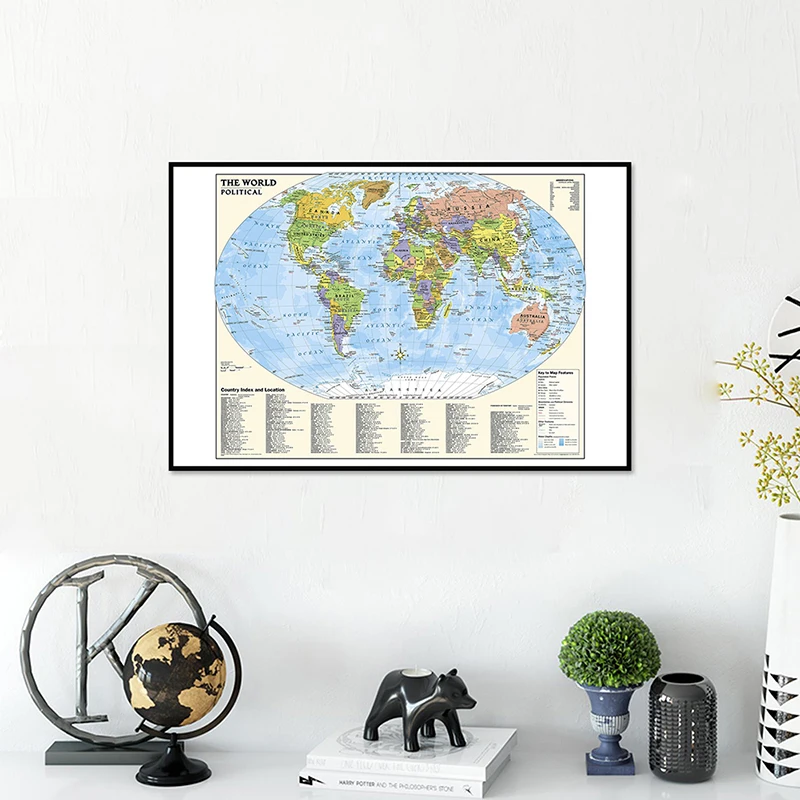 Рисунок 6 - A2 размер, карта мира по политическим направлениям