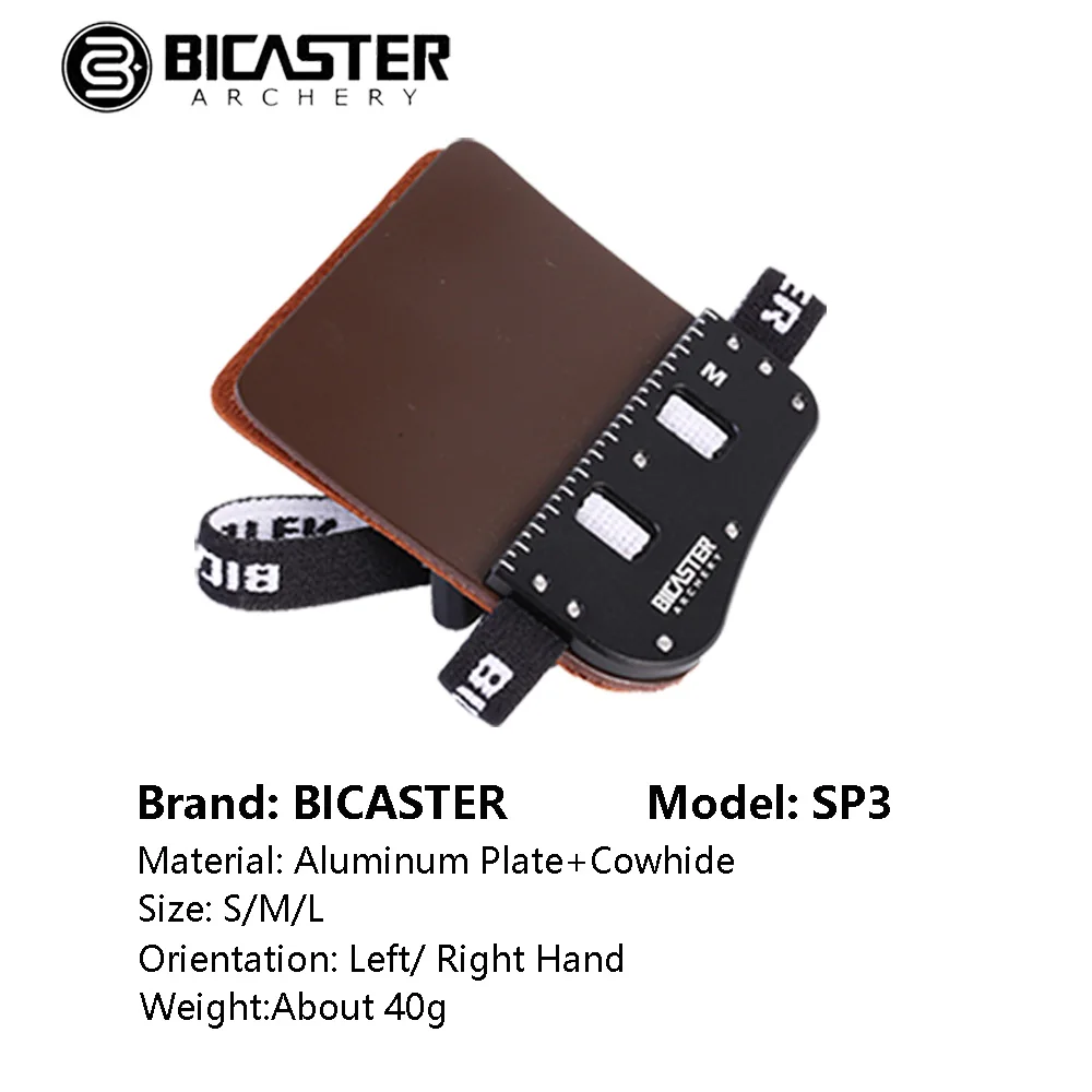 Bicaster Archery Finger Guard Protector High Quality Genuine Leather Fingers Protection Shooting Replacement Accessory For archery finger tab