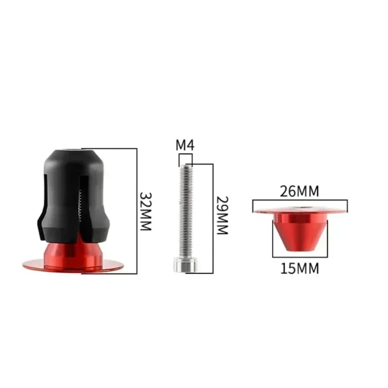 2PCS Bicycle Handlebar Bar End Plugs Caps Expansion Lock Plug Alloy Road Bike Handlebar Tape Outdoor Accessories