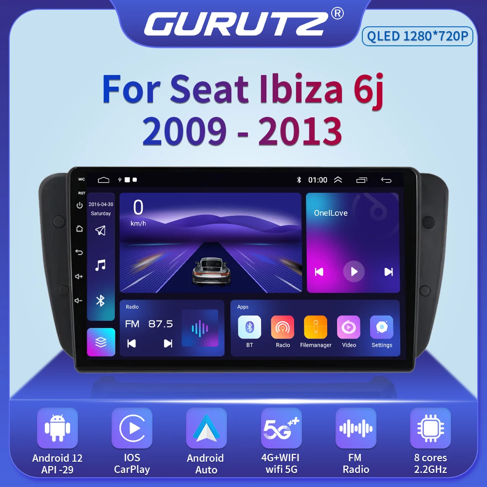 9Android12CarRadioMultimediaVoiceWirelessPlayerAutoForSeat