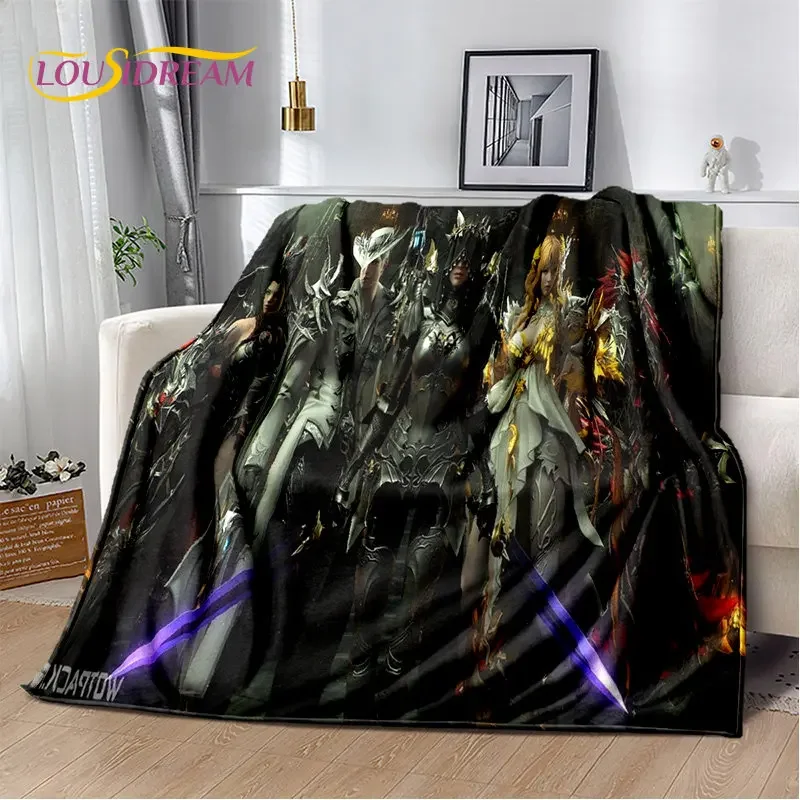 Lost Ark Game Gamer Cartoon Soft Plush Blanket,Flannel Blanket Throw Blanket for Living Room Bedroom Bed Sofa Picnic Cover Kids 5