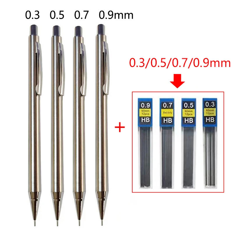Mechanical Pencil 0.3 0.5 0.7 0.9mm High Quality Automatic Pencil
