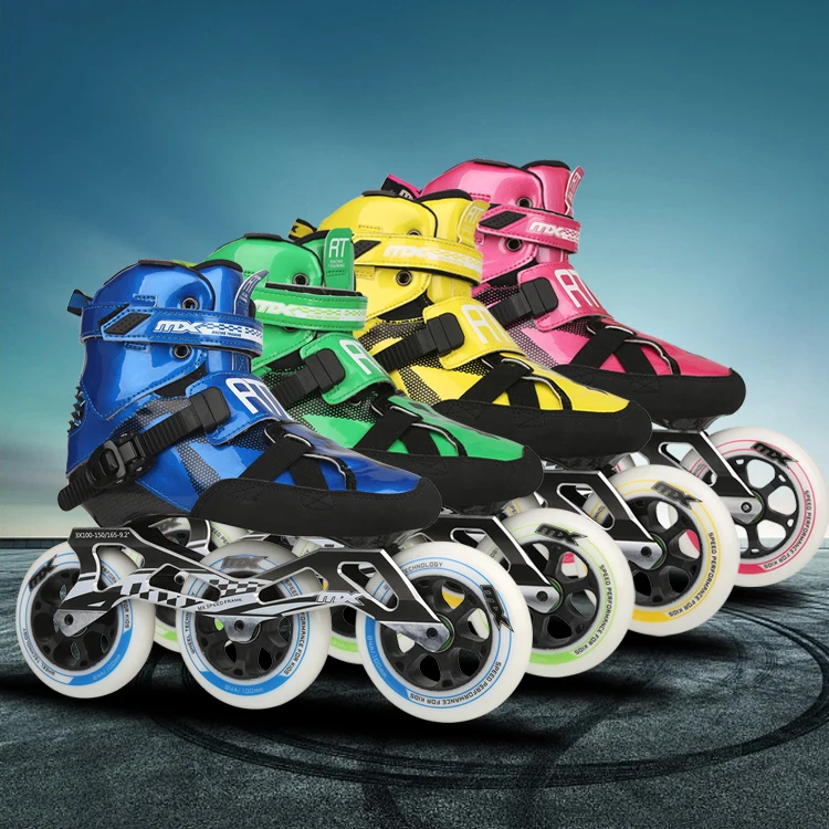 Factory Price High Quality Professional 3 Wheel Single Row Roller Shoe Boots Racing Inline Speed Skates