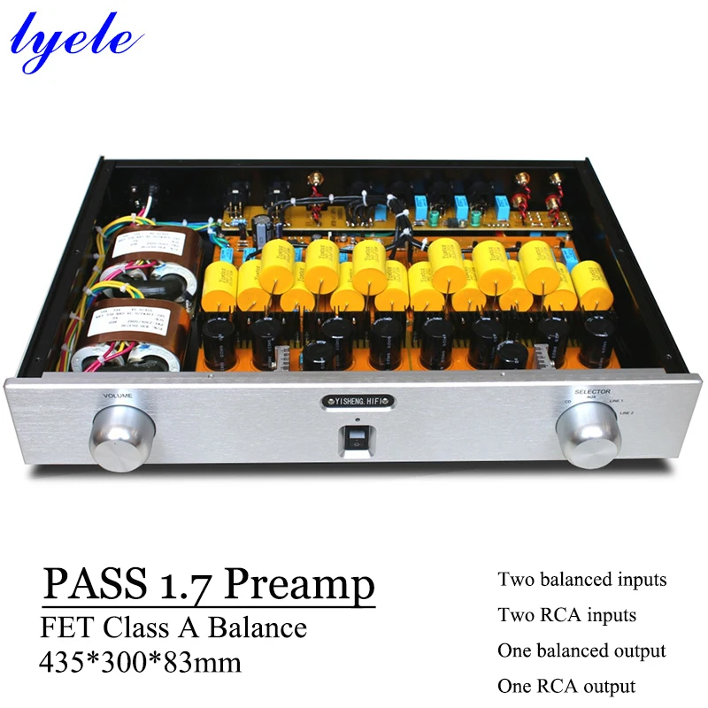 Lyele Audio Pass 1.7 Sound Preamplifier FET Hifi Preamplifier Class A