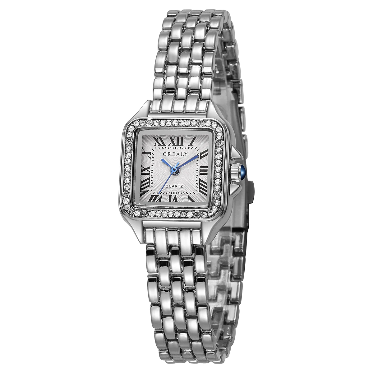 Orologio Citizen Quarzo Cassa Quadrata Quadrante Bianco Numeri Romani - Foto 7