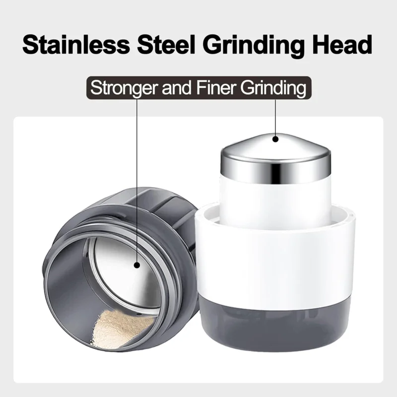 3-in-1 Multifunctional Pill Organizer and Crusher with Integrated Dispenser