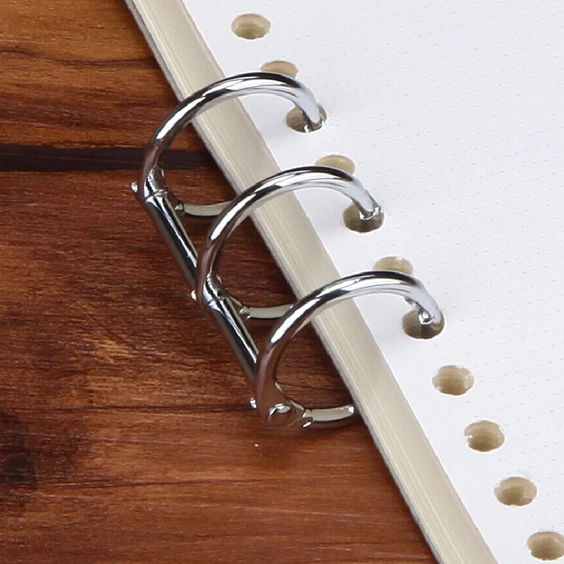 2-Pack Detachable Metal Ring Binder Clips for Office and School Use