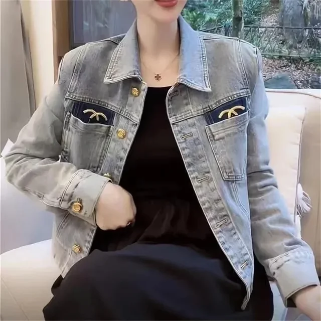 Stay stylish and comfortable with the trendy 2024 Denim Jacket for women.