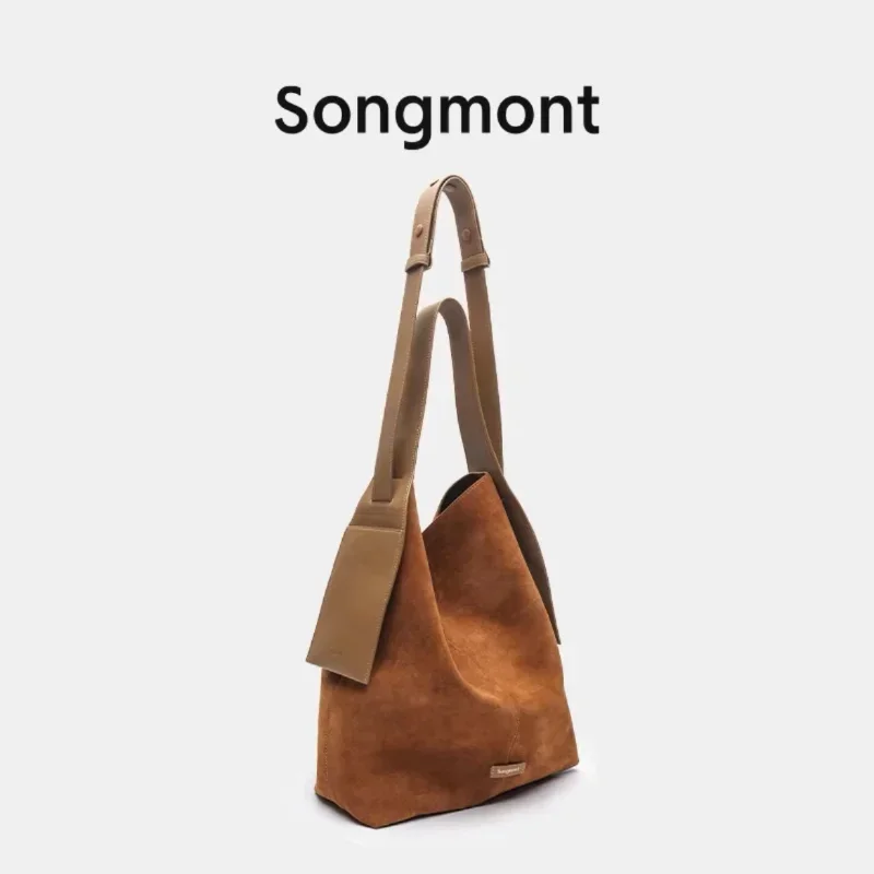 

Songmont Ear Tote Bag Large designer bag New Women's Large Silhouette Light Backpack Commuter One Shoulder Crossbody Bag