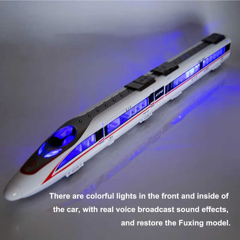 

New Shinkansen 24-44cm Electric Train Subway Model Kit 1-3 Carriages Railway Car Toy Miniature Car High Speed Railway Toy Car