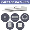 30 inch Range Hood Under Cabinet, Ducted/Ductless Convertible Stainless Steel Kitchen Range Hood 6