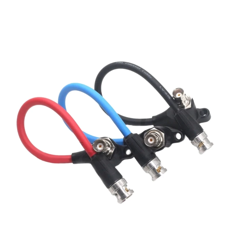 

Y1UB Current Isolators SDIs Video Coaxial Cable BNC Male to BNC Female Elbow SDIs Isolation Line for ARRI mini red komodo