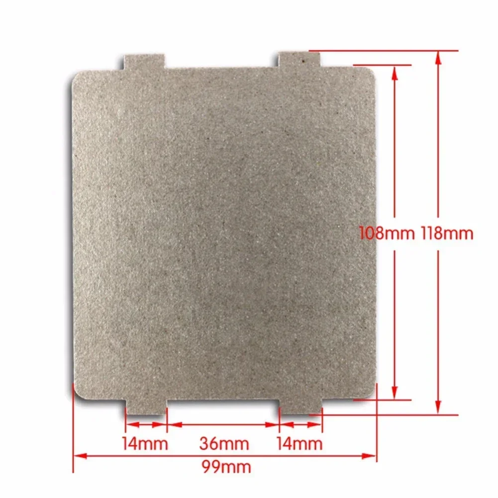 1/5/10pc Microwave Oven Mica Sheet 9.9 X 10.8cm Mica Plate Wave Guide Cover Plate Environmental Insulation Microwave Oven Heater