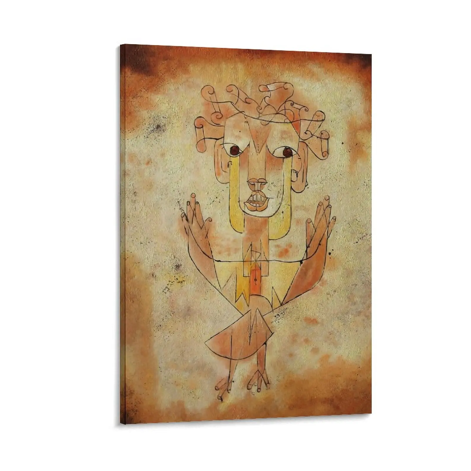 Paul Klee Angelus Novus , Paul Klee New Angel ,Paul Klee Art Movement , Paul Klee Dipinti Più Famosi, Klee O Canvas Painting
