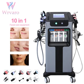 10 in 1 Hydrodermabrasion Machine Facial Cleansing Water Beauty Tighten Aqua Peeling Oxygion Hydra Skin Care Spa