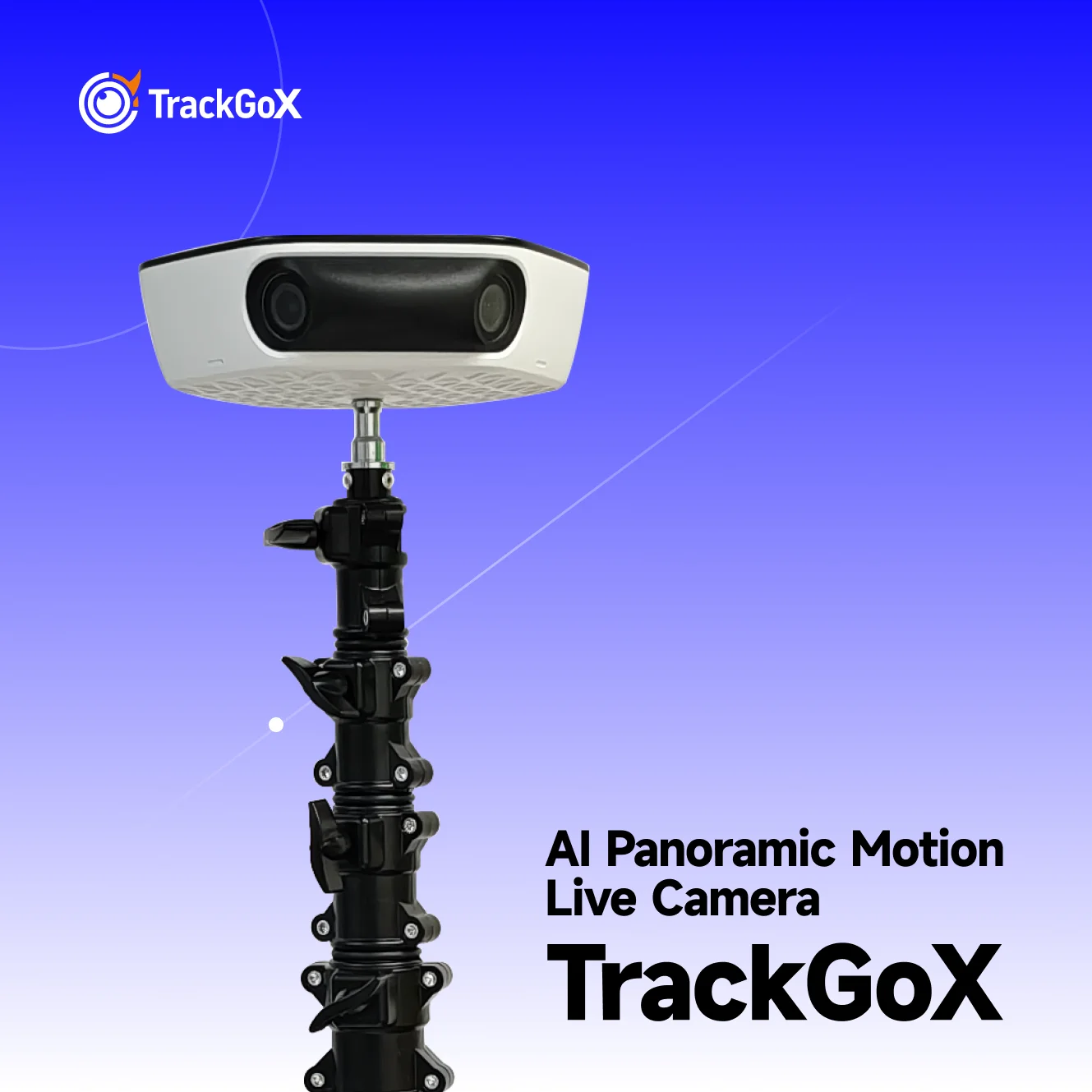 Trackgox Ai Automatic Action Camera 4K 60Fps Soccer Camera Basketball Tracking Camera for Team Sports Live Streaming