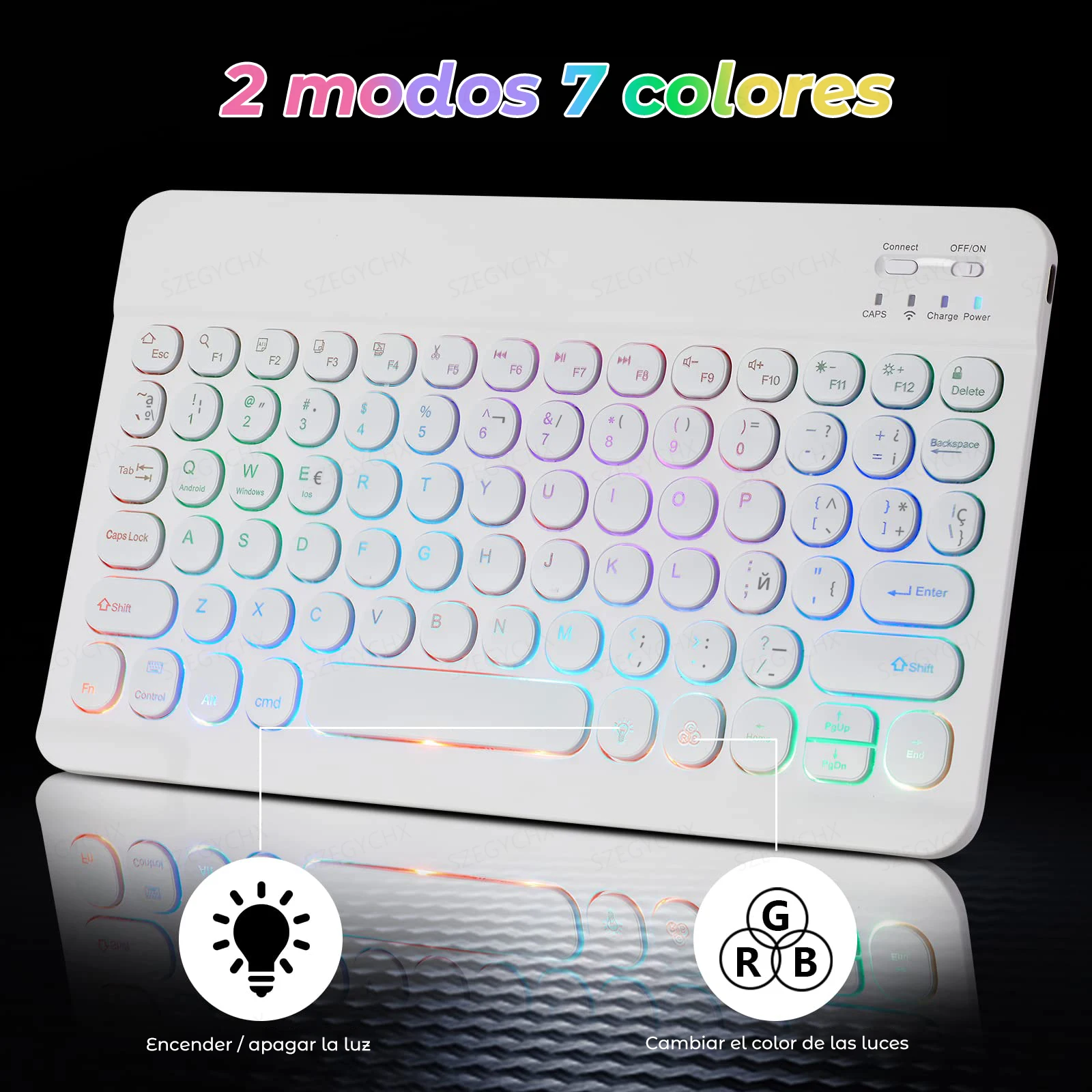 teclado inalámbrico español con Ñ for iPad 9 Generation Keyboard Mouse 11/10/9 inch Air Pro Tablet Keyboard for xiaomi Samsung Huawei mini teclado inalámbrico